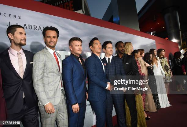 Cast of the Los Angeles Season 2 premiere of the HBO Drama Series WESTWORLD at The Cinerama Dome on April 16, 2018 in Los Angeles, California.