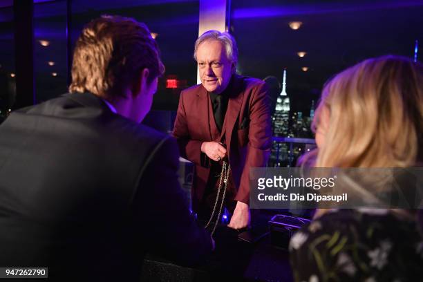 Magician performs during the Lincoln Center Alternative Investment Industry Gala on April 16, 2018 at The Rainbow Room in New York City.