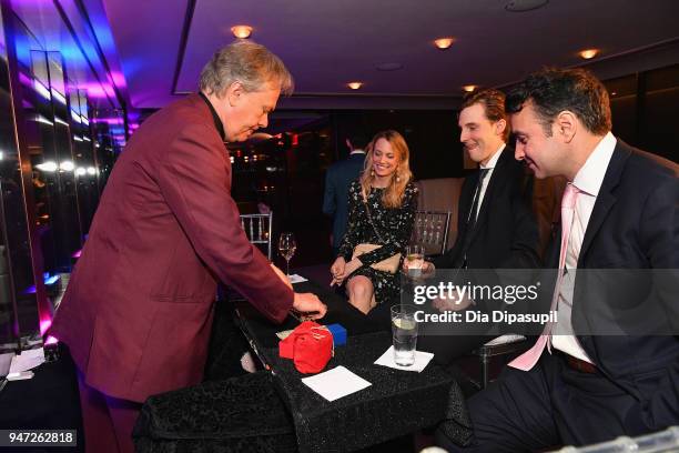 Magician performs during the Lincoln Center Alternative Investment Industry Gala on April 16, 2018 at The Rainbow Room in New York City.