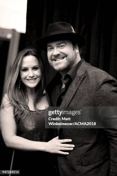 LSara Reeveley and Lee Brice attend the 53rd Academy of Country Music Awards t on April 15, 2018 in Las Vegas, Nevada.