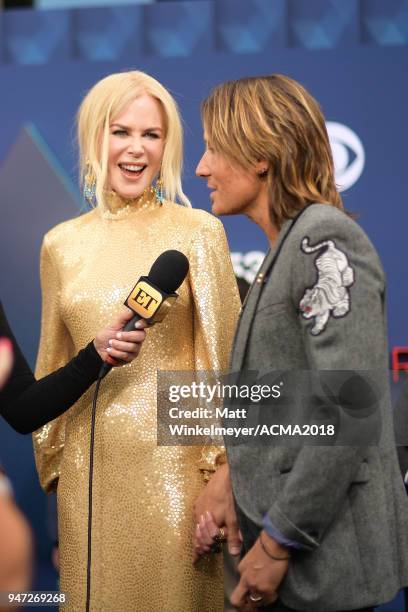 Nicole Kidman and Keith Urban attend the 53rd Academy of Country Music Awards t on April 15, 2018 in Las Vegas, Nevada.