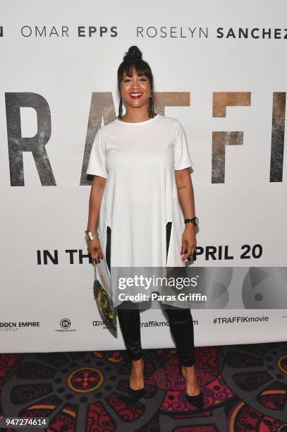 Producer Roxanne Avent attends "Traffik" Atlanta VIP Screening at Regal Atlantic Station on April 16, 2018 in Atlanta, Georgia.