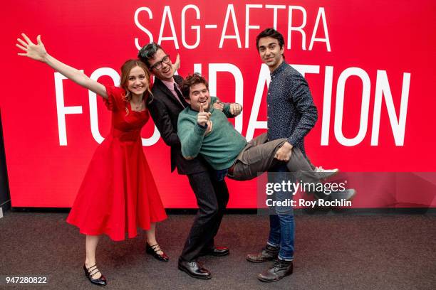 Maude Apatow, Asa Butterfield, Alex Wolff and Peter Livolsi attend SAG-AFTRA Foundation conversations: "The House Of Tomorrow" at The Robin Williams...