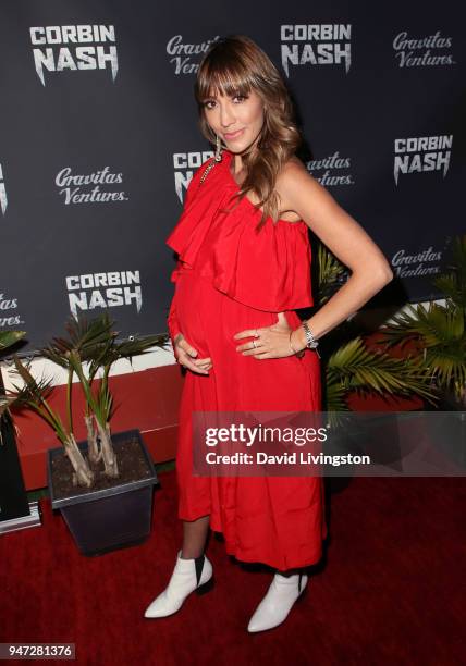 Actress Fernanda Romero attends the "Corbin Nash" premiere screening at The Montalban on April 16, 2018 in Hollywood, California.
