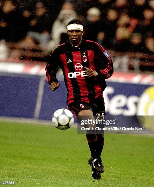 Roque Junior of AC Milan in action during the Italian Serie A match against Napoli played at the San Siro, in Milan, Italy. AC Milan won the match...