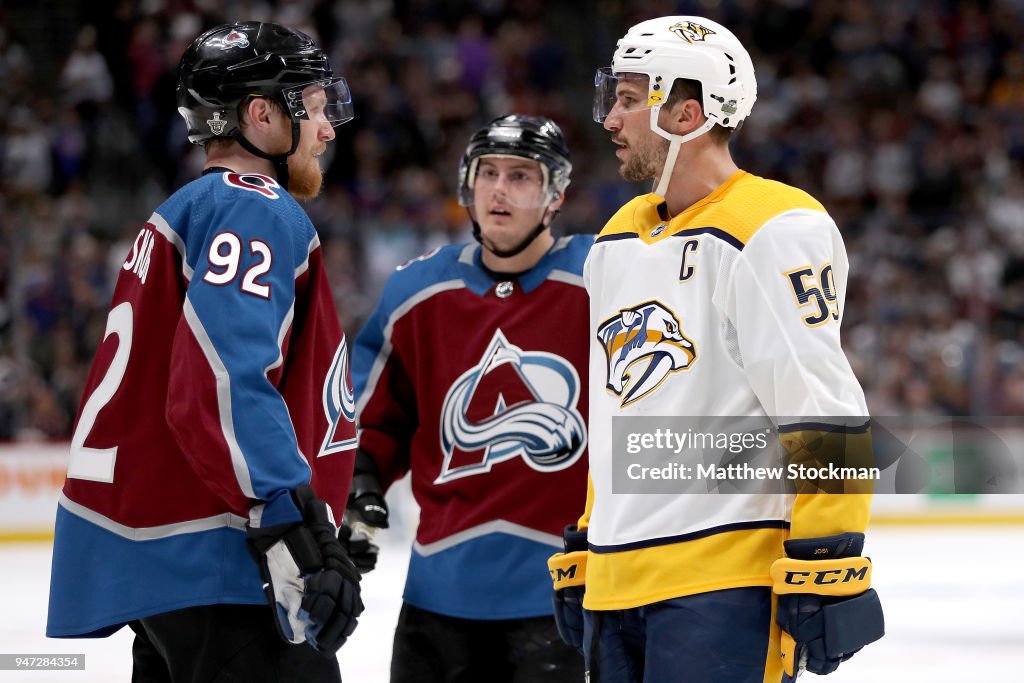 Nashville Predators v Colorado Avalanche - Game Three