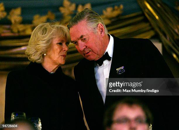 Camilla Duchess of Cornwall and Lord Vestey attend The London International Horse Show, at Olympia, on December 17, 2009 in London, England.