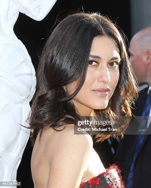 Julia Jones arrives at the Los Angeles premiere of HBO's "Westworld" season 2 held at The Cinerama Dome on April 16, 2018 in Los Angeles, California.