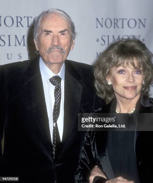 Actor Gregory Peck and wife Veronique Peck attend "The Art of Norton Simon" Pasadena Premiere on November 29, 2000 at The Norton Simon Museum in...