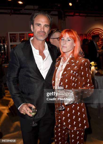 Steven Ogg and Katie Eary attend the Los Angeles Season 2 premiere of the HBO Drama Series WESTWORLD at The Cinerama Dome on April 16, 2018 in Los...