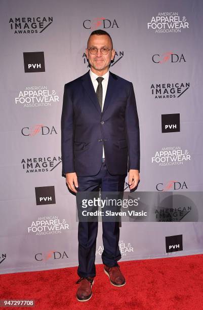 Steven Kolb, President and CEO, CFDA attends American Apparel & Footwear Association's 40th Annual American Image Awards 2018 on April 16, 2018 in...