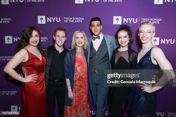 Allyson Green and NYU student performers before the NYU Tisch School of the Arts GALA 2018 at Capitale on April 16, 2018 in New York City.