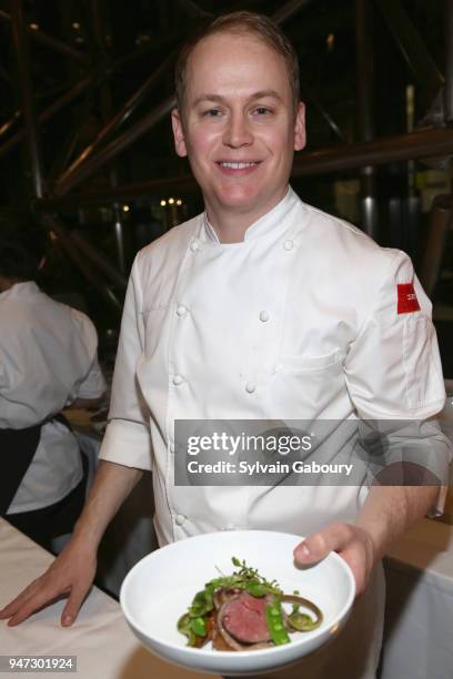 Garrison Price attends Edible Schoolyard NYC 2018 Spring Benefit at 180 Maiden Lane on April 16, 2018 in New York City.