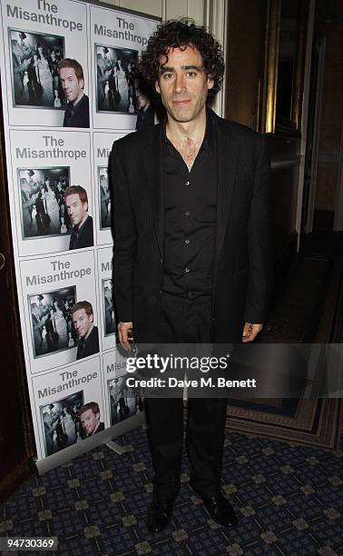 Stephen Mangan attends the afterparty following the press night of 'The Misanthrope', at the Institute Of Directors on December 17, 2009 in London,...