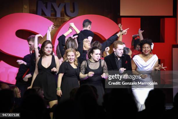 Student performers during the NYU Tisch School of the Arts GALA 2018 at Capitale on April 16, 2018 in New York City.
