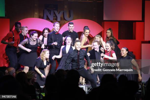 Student performers during the NYU Tisch School of the Arts GALA 2018 at Capitale on April 16, 2018 in New York City.