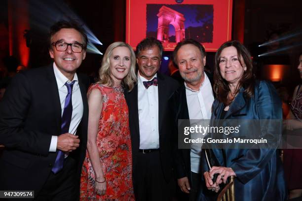 Chris Columbus, Allyson Green, Peter Terezakis, Billy Crystal and Janice Crystal during the NYU Tisch School of the Arts GALA 2018 at Capitale on...