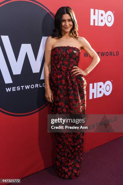 Julia Jones attends "Westworld" Season 2 Los Angeles Premiere on April 16, 2018 in Los Angeles, California.