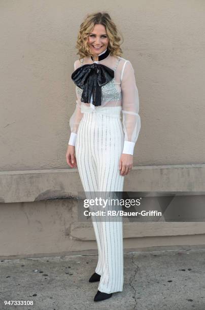 Jennifer Nettles of the country duo 'Sugarland' is seen at 'Jimmy Kimmel Live' on April 16, 2018 in Los Angeles, California.