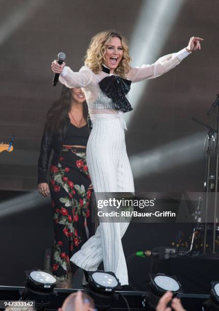 Jennifer Nettles of the country duo 'Sugarland' is seen at 'Jimmy Kimmel Live' on April 16, 2018 in Los Angeles, California.