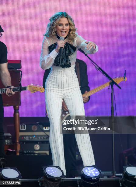 Jennifer Nettles of the country duo 'Sugarland' is seen at 'Jimmy Kimmel Live' on April 16, 2018 in Los Angeles, California.