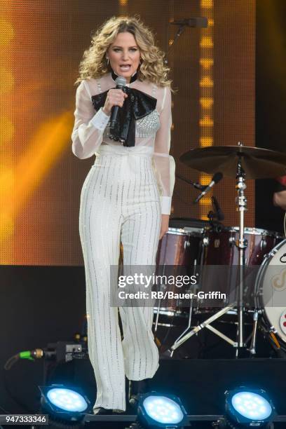 Jennifer Nettles of the country duo 'Sugarland' is seen at 'Jimmy Kimmel Live' on April 16, 2018 in Los Angeles, California.