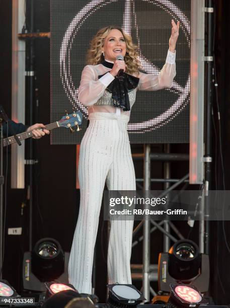 Jennifer Nettles of the country duo 'Sugarland' is seen at 'Jimmy Kimmel Live' on April 16, 2018 in Los Angeles, California.