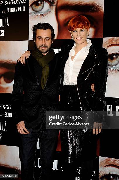 Spanish actor Jordi Molla and actress Bimba Bose attend the "El Consul de Sodoma" premiere at Palafox cinema on December 17, 2009 in Madrid, Spain.
