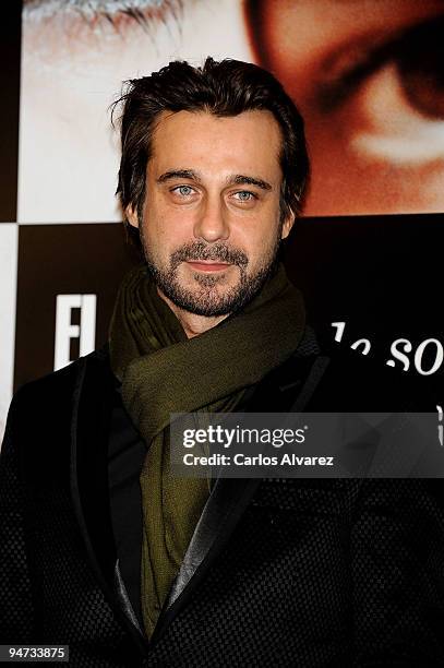 Spanish actor Jordi Molla attends the "El Consul de Sodoma" premiere at Palafox cinema on December 17, 2009 in Madrid, Spain.