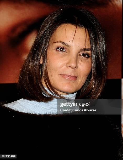 Spanish actress Mar Flores attends the "El Consul de Sodoma" premiere at Palafox cinema on December 17, 2009 in Madrid, Spain.