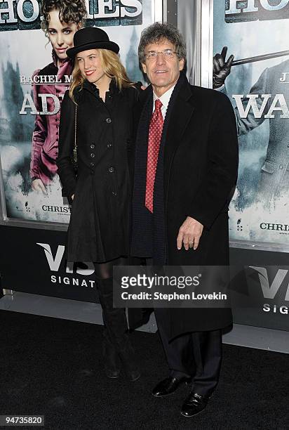 Cody Horn and President of Warner Bros. Alan Horn attend the premiere of "Sherlock Holmes" at the Alice Tully Hall, Lincoln Center on December 17,...