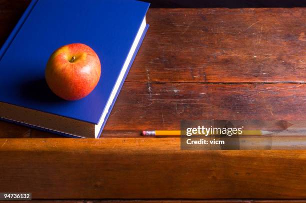 apple for the teacher - teachers pet stock pictures, royalty-free photos & images