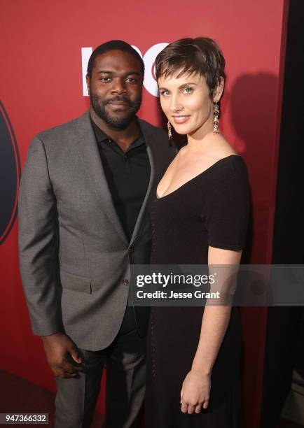 Sam Richardson and Nicole Boyd attend the Premiere of HBO's "Westworld" Season 2 at The Cinerama Dome on April 16, 2018 in Los Angeles, California.