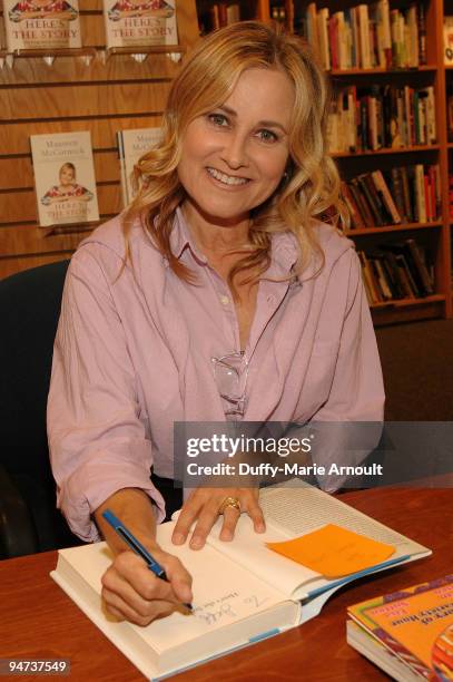 Actress Maureen McCormick book signing for "Here's The Story" on December 17, 2009 in Northridge, California.