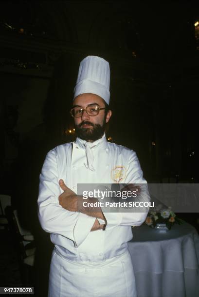 Chef Alain Ducasse in Monaco, June 1987.