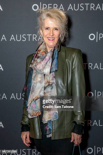 Debra Lawrance attends the La Traviata Opening Night Red Carpet at Melbourne Arts Centre on April 17, 2018 in Melbourne, Australia.