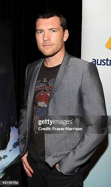 Actor Sam Worthington at the Australians In Film screening of "Avatar" at Fox Studios on December 17, 2009 in Los Angeles, California.