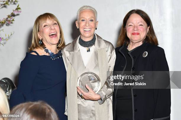 Marsy Mittlemann, Carolee Lee and guest attend The Museum of Arts and Design Presents LOOT: MAD About Jewelry on April 16, 2018 at the Museum Of Arts...