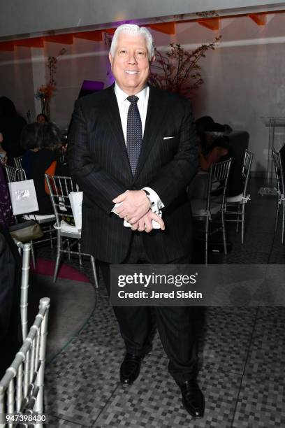 Designer Dennis Basso attends The Museum of Arts and Design Presents LOOT: MAD About Jewelry on April 16, 2018 at the Museum Of Arts And Design in...