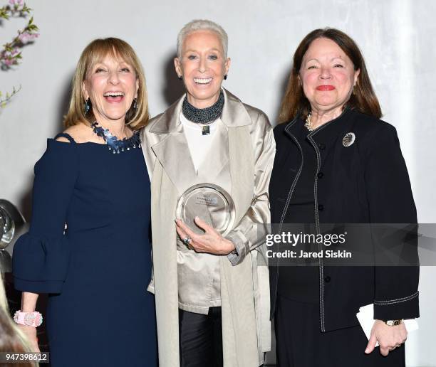 Marsy Mittlemann, Carolee Lee and guest attend The Museum of Arts and Design Presents LOOT: MAD About Jewelry on April 16, 2018 at the Museum Of Arts...