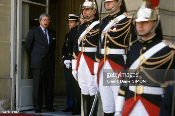 Jean Paul Huchon Prime Minister Michel Rocard s Chief Adviser At Hotel Matignon, Paris, May 9, 1989.