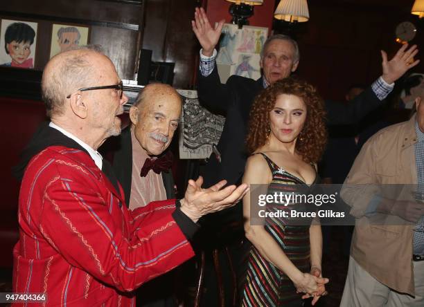 Joel Grey, Original Producer David Black and Bernadette Peter and cast at the 50th Anniversary Reunion of the cast of the legendary Broadway Musical...