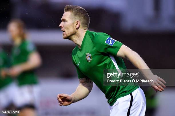 Bray , Ireland - 16 April 2018; Conor Kenna of Bray Wanderers during the SSE Airtricity League Premier Division match between Bray Wanderers and...