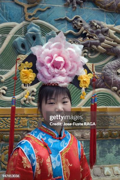 GIRL, BEIHAI PARK, BEIJING, CHINA.