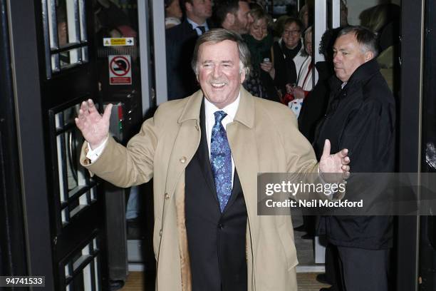 Terry Wogan departs BBC Radio Studios On His Final Day His Radio 2 Show on December 18, 2009 in London, England.