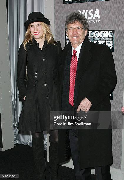 Cody Horn and President of Warner Bros. Alan Horn attend the New York premiere of "Sherlock Holmes" at the Alice Tully Hall, Lincoln Center on...