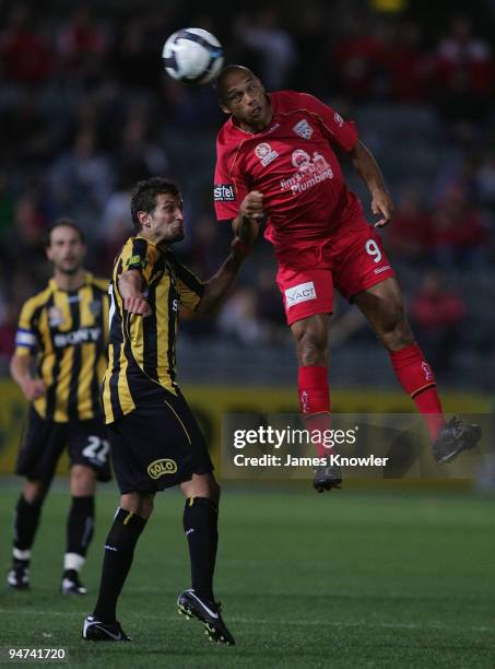 Cristiano of United heads during the round 20 A-League match between Adelaide United and the Wellington Phoenix at Hindmarsh Stadium on December 18,...