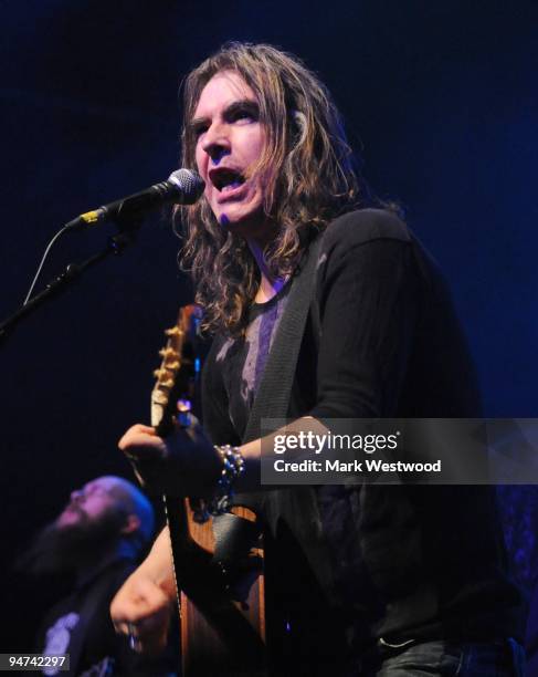 Justin Marshall of New Model Army performs at The Forum on December 17, 2009 in London, England.