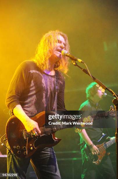 Justin Marshall of New Model Army performs at The Forum on December 17, 2009 in London, England.