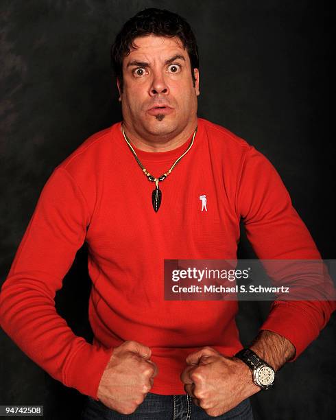 Comedian Collin Moulton poses at the Ice House Comedy Club on December 17, 2009 in Pasadena, California.